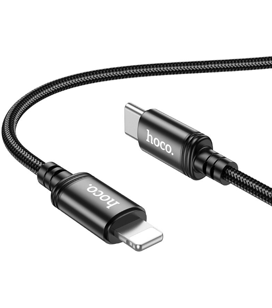 Кабель Hoco X89 Wind iP USB Type-C (m)-Lightning (m) 1м черный коробка