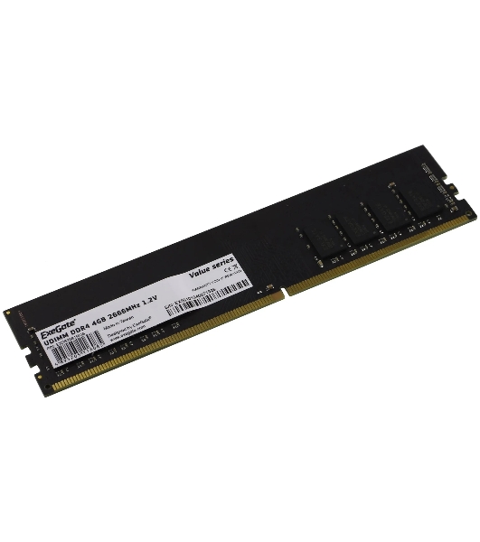 Оперативная память Exegate, DDR4, 4GB (1x4 GB), 2666 MHz, CL19, DIMM, OEM