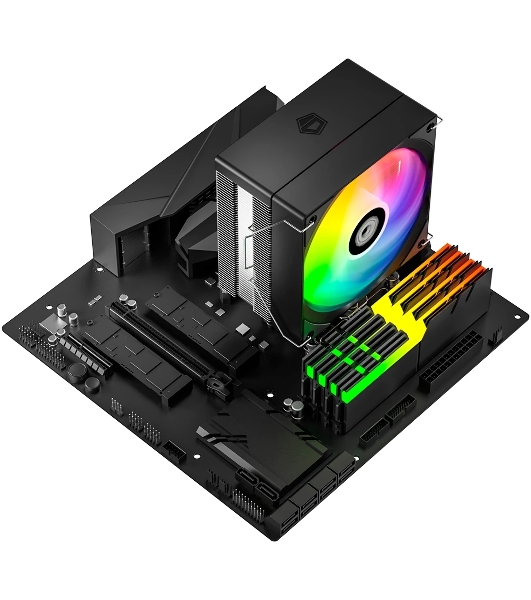 Кулер для процессора ID-COOLING SE-214-XT V2 ARGB LGA1851/1700/1200/115X/AM5/AM4 (16шт/кор, TDP 200W, PWM, 4 тепл.трубки прямого контакта, FAN 120мм, Addressable RGB LED) RET