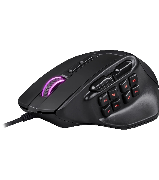 Мышь проводная REDRAGON Aatrox черный, 12400 dpi, USB, кнопки - 15