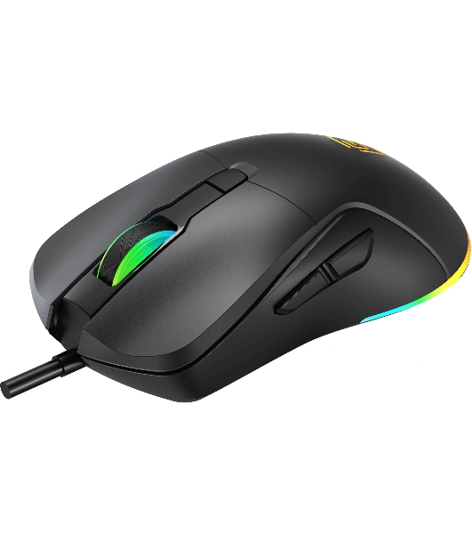 Мышь проводная Oklick 750G черный, 7200 dpi, USB, кнопки - 5
