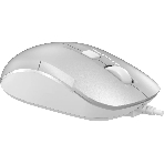 Мышь проводная A4Tech Fstyler FM26S серебристый/белый, 1600 dpi, USB, кнопки - 4, фото 1