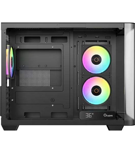 Компьютерный корпус Ocypus Iota C50 BK Curve ARGB Digital mATX без БП (Iota-C50-BKD300CD-GL)