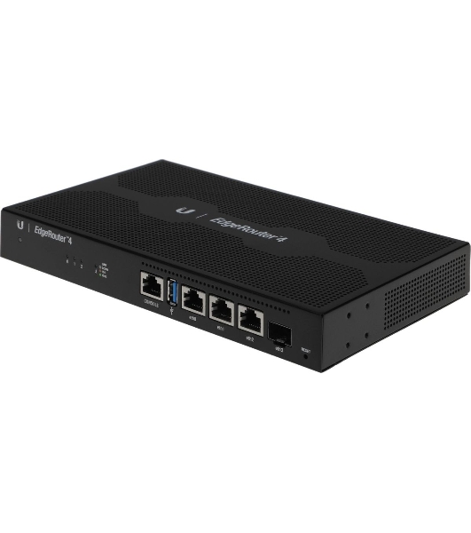 Маршрутизатор Ubiquiti ER-4-EU EdgeRouter 4 4 ядра (1 ГГц), 3х 1G RJ45, 1х SFP
