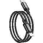 Кабель Hoco X89 Wind iP USB Type-C (m)-Lightning (m) 1м черный коробка, фото3