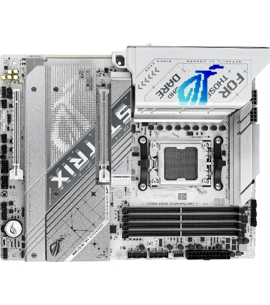 Материнская плата ASUS ROG STRIX X870-A GAMING WIFI, AM5, AMD X870, 4xDDR5, 2xSATA, 4xM.2, 1xPCI-E 4.0 x4, 1xPCI-E 5.0 x16, 1xHDMI, 1xDP, 1x 2.5Gb LAN, 4xUSB-A 3.2 Gen 1, 5xUSB-A 3.2 Gen 2, 1xUSB-C 3.2 Gen 2, 2xUSB4, 2x3.5 мм, 7.1, ATX