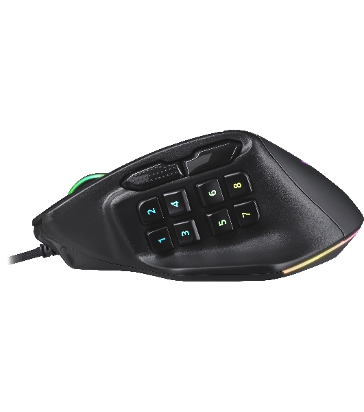 Мышь проводная REDRAGON Aatrox черный, 12400 dpi, USB, кнопки - 15