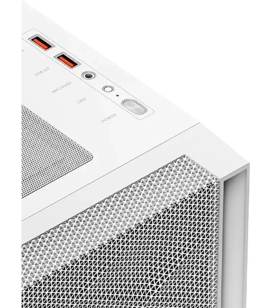 Компьютерный корпус PcCooler C3D510 WH ARGb белый без БП ATX 3x120мм 2xUSB3.0 1xUSB3.1 audio bott PSU