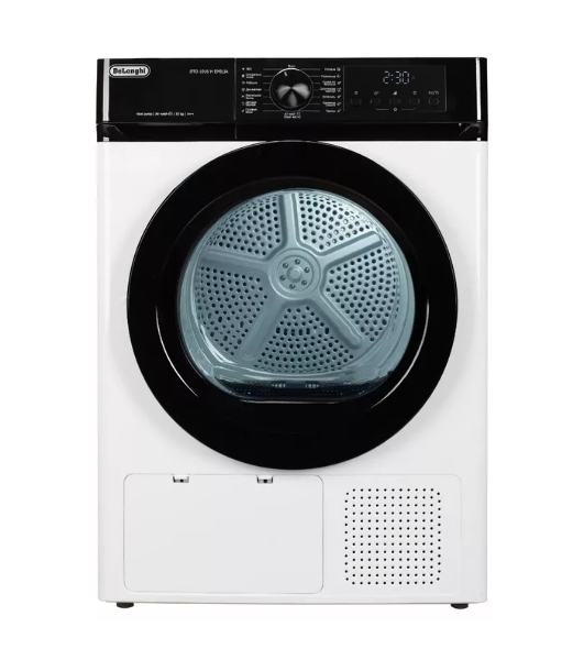 Сушильная машина DeLonghi DTD 1016 H EMILIA белый, 10 кг, сушка - конденсационная, программ - 15, 59.5 x 85 x 64.5 см
