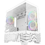Компьютерный корпус Deepcool CG380 3F WH без БП, боковое окно (панорама), 3x120мм ARGB PWM вентилятора, белый, mATX, фото8