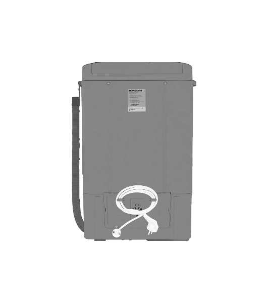 Стиральная машина Horizont WM-4601W серый, загрузка вертикальная 4.6кг, класс: A