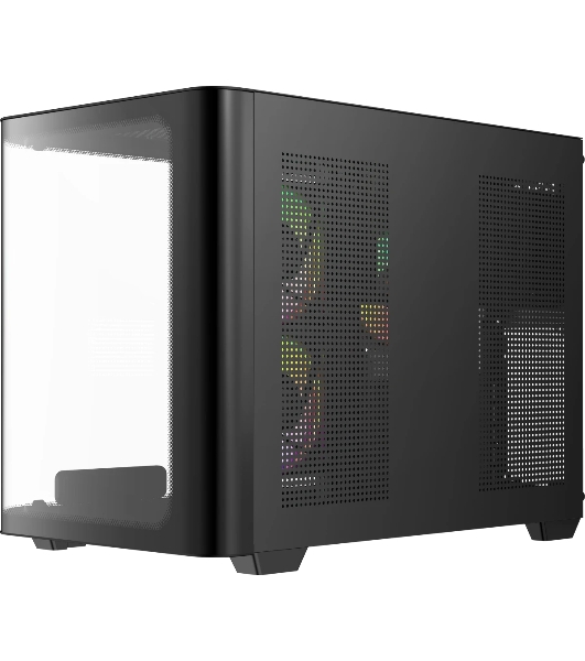 Компьютерный корпус Ocypus Iota C50 BK Curve ARGB Digital mATX без БП (Iota-C50-BKD300CD-GL)