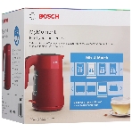 Электрочайник Bosch TWK2M164 красный, 1.7 л, 2400 Вт, скрытый нагревательный элемент, фото6