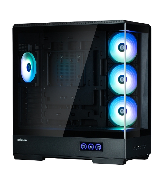 Компьютерный корпус ZALMAN P50 DS, ATX, черный, WINDOW, 2x3.5', 3x2.5', 1xUSB TYPE-C, 2xUSB 3.0, SIDE 3x120мм ARGb, REAR 1x120мм ARGb