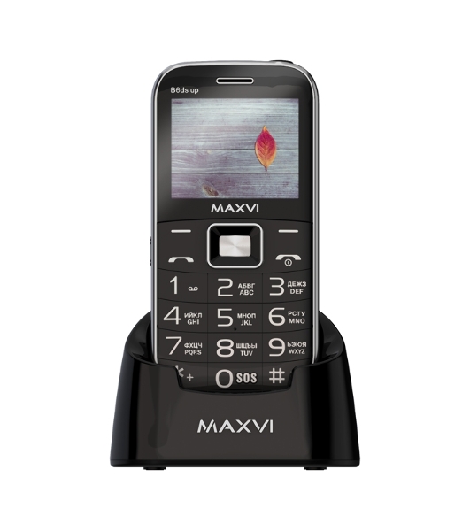 Мобильный телефон Maxvi B6ds up черный