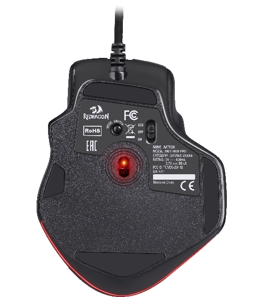 Мышь проводная REDRAGON Aatrox черный, 12400 dpi, USB, кнопки - 15