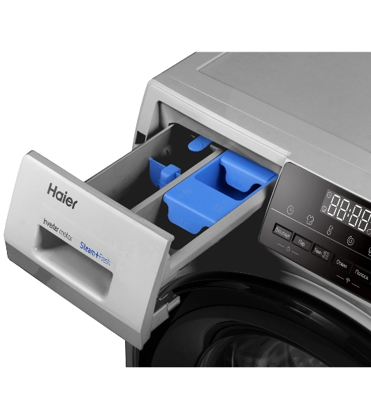 Стиральная машина Haier HW60-BP12929ASE серый, загрузка фронтальная 6 кг, 1200 об/мин, класс: А+++