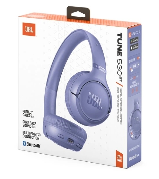 Беспроводные наушники JBL Tune 530BT фиолетовый, накладные, Bluetooth, складная конструкция