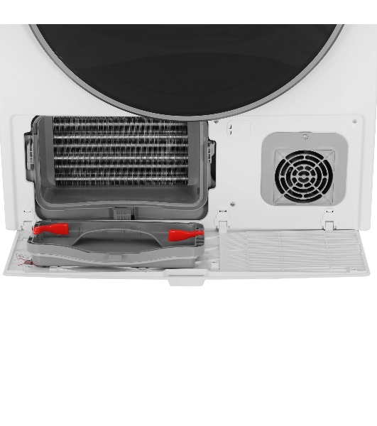 Сушильная машина Hotpoint TDSH 85V B белый, 8 кг, сушка - тепловой насос, программ - 15, 59.7 x 84.6 x 56 см