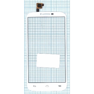 Сенсорное стекло (тачскрин) для Alcatel One Touch Pop C9 7047D, белое