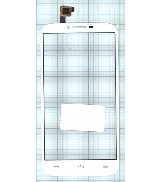 Сенсорное стекло (тачскрин) для Alcatel One Touch Pop C9 7047D, белое