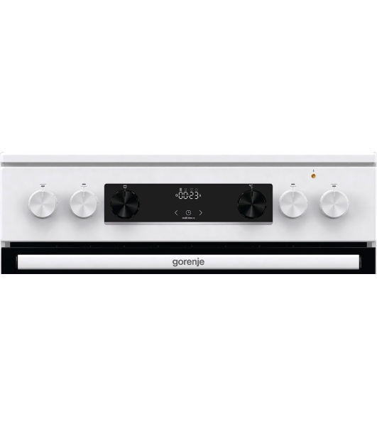 Плита электрическая Gorenje GEC6C40WD белый, конфорок 4 электрических, духовка 71 л, 60 см x 85 см x 60 см