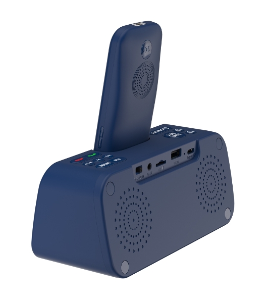 Мобильный телефон Maxvi RT-03 + док-станция, синий