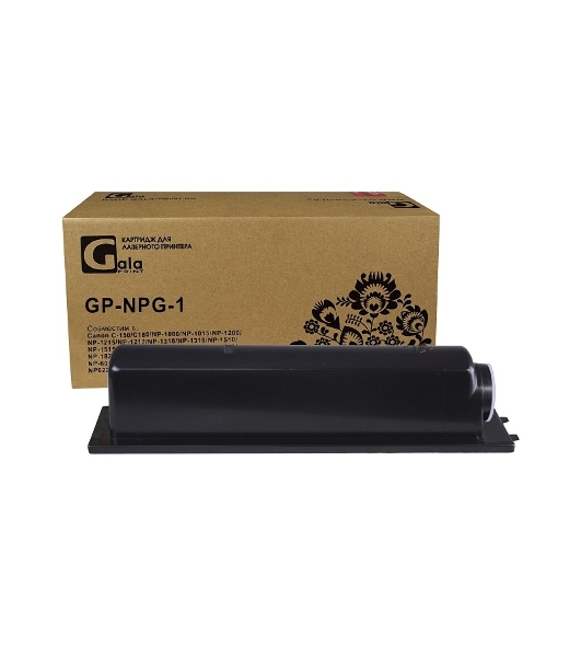 Картридж GalaPrint GP-NPG-1 черный (3800 стр) для Canon C-150/C180/NP-1000/NP-1015/NP-1200/NP-1215/NP-1217/NP-1318/NP-1318/NP-1510/NP-1515/NP-1520/NP-1530/NP-1550/NP-1812/NP-1820/NP-2010/NP-2020/NP-2120/NP-6020/NP-6021/NP-6115/NP-6116/NP-6117/NP-6216/NP6220/NP-6221/NP-6317/NP-6318/NP-6320