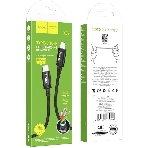 Кабель Hoco X89 Wind iP USB Type-C (m)-Lightning (m) 1м черный коробка, фото5