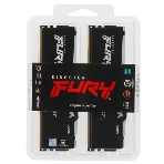 Оперативная память Kingston Fury Beast, DDR5, 16Gb (2x8GB), 5600MHz, CL40, DIMM, с радиаторами, RGB, черный, фото3