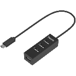 USB-концентратор Buro BPH-C-1906, USB-C, USB 2.0 4 порта, USB, фото 1