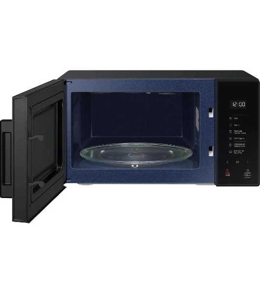 Микроволновая печь Samsung MG23T5018AK/BW черный, 23 л, 800 Вт, переключатели - сенсор