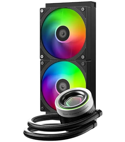 Система жидкостного охлаждения ID-Cooling FX240 INFINITY ARGb черный 120мм алюминий+медь 2000rpm 27.2db 4-pin 300W