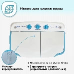 Стиральная машина Фея СМП 50 Н белая/голубой, загрузка вертикальная 5 кг, 1300 об/мин., класс: В, фото8