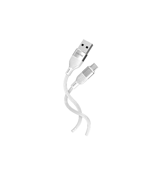Кабель Smartbuy (iK-12-S72w) S72 MicroUSB белый, 2.4 А, сил., 1м