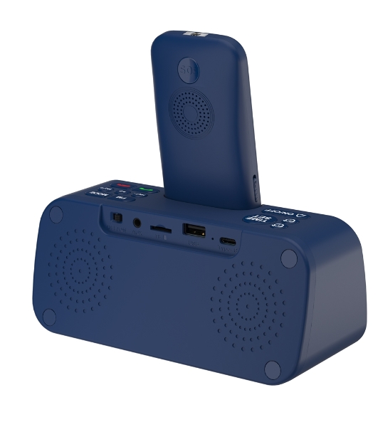 Мобильный телефон Maxvi RT-03 + док-станция, синий