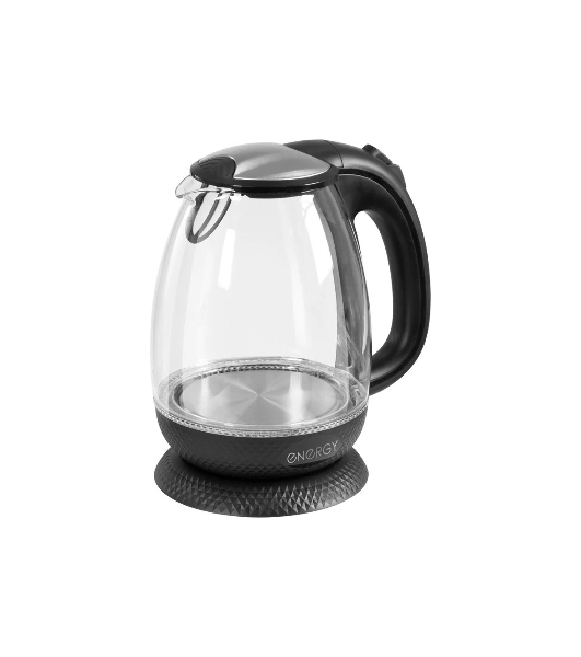 Чайник Energy E-250 (1.7 л) стекло/пластик черный