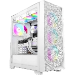 Компьютерный корпус PcCooler C3D510 WH ARGb белый без БП ATX 3x120мм 2xUSB3.0 1xUSB3.1 audio bott PSU, фото 1