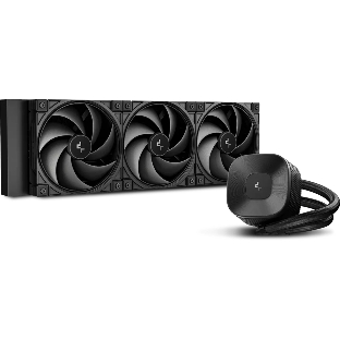 Система жидкостного охлаждения Deepcool LE360 V2 Zero Dark Soc-AM5/AM4/1200/1700/1851 черный 4-pin 19-31.6dB Al 250W 1632gr Ret (R-LE360ZERO-BKLNMD-G-1)