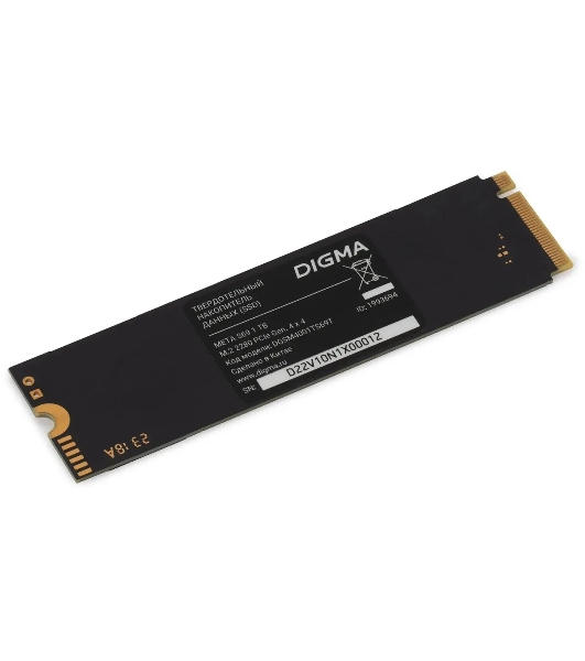 Накопитель SSD Digma Meta S69, 1ТБ, PCIe 4.0 x4, M.2 2280, NVMe, R/W 5200/4700