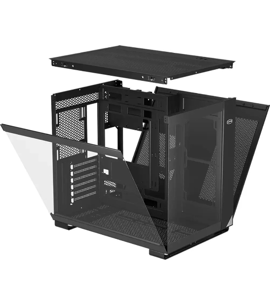Компьютерный корпус без блока питания PCCOOLER C3 T500 BK, Panoramic Mid Tower, Black, TG, 0.7 SPCC, no fans ATX, mATX, mITX 175/400/200мм 1x2.5', 2x3.5', 6xPCI 1xUSB-C 3.1, 2xUSB-A 3.0 415x295x368mm