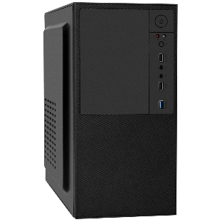 Компьютерный корпус Minitower ExeGate BAA-308U2-UNS450 (mATX, БП UNS450 с вент. 12см, 1хUSB/2хUSB 3.0, HD Audio, черный)