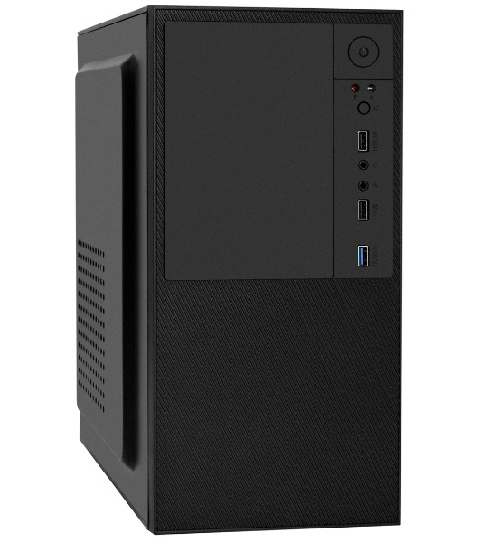 Компьютерный корпус Minitower ExeGate BAA-308U2-UNS450 (mATX, БП UNS450 с вент. 12см, 1хUSB/2хUSB 3.0, HD Audio, черный)