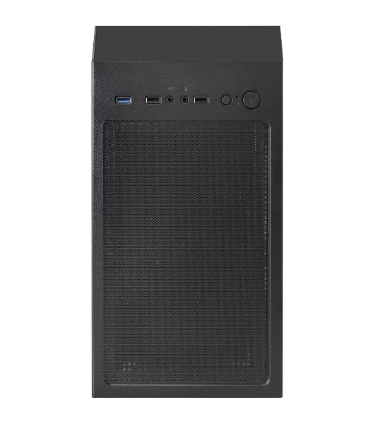 Компьютерный корпус Miditower ExeGate EVO-8243-NPX500 (ATX, БП 500NPX с вент 12 см, 2хUSB+1хUSB 3.0, черный, 3 вент. с RGb подсветкой, боковая панель - закаленное стекло)
