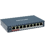 Коммутатор Hikvision DS-3E0109P-E(C), 8×100 Мбит/с PoE + 1×100 Мбит/с, неуправляемый, фото 1