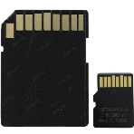 Флеш карта QUMO MicroSDXC 64Gb 90/45 МБ/с UHS-I U3, Pro seria 3.0, адаптер в комплекте SD, красная картонная упаковка, фото3