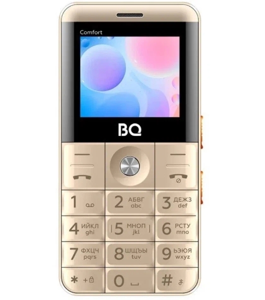 Мобильный телефон BQ 2006 Comfort золотой/черный