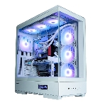 Компьютерный корпус ZALMAN P50 DS, ATX, WHITE, WINDOW, 2x3.5', 3x2.5', 1xUSB TYPE-C, 2xUSB 3.0, SIDE 3x120мм ARGb, REAR 1x120мм ARGb, фото2