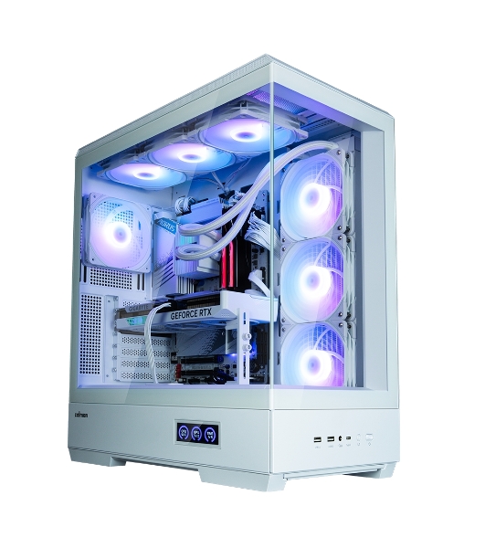 Компьютерный корпус ZALMAN P50 DS, ATX, WHITE, WINDOW, 2x3.5', 3x2.5', 1xUSB TYPE-C, 2xUSB 3.0, SIDE 3x120мм ARGb, REAR 1x120мм ARGb
