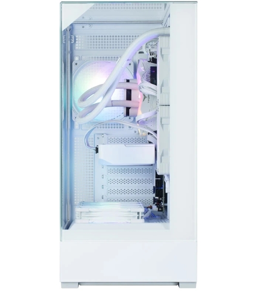 Компьютерный корпус ZALMAN P40 Prism, ATX, белый, WINDOW, 2x3.5', 3x2.5', 1xUSB TYPE-C, 2xUSB 3.0, REAR 1x120мм ARGb